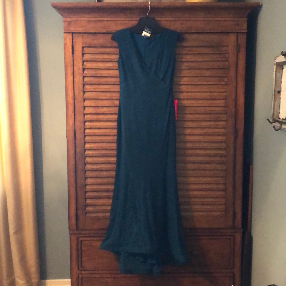 Lace turquoise dress